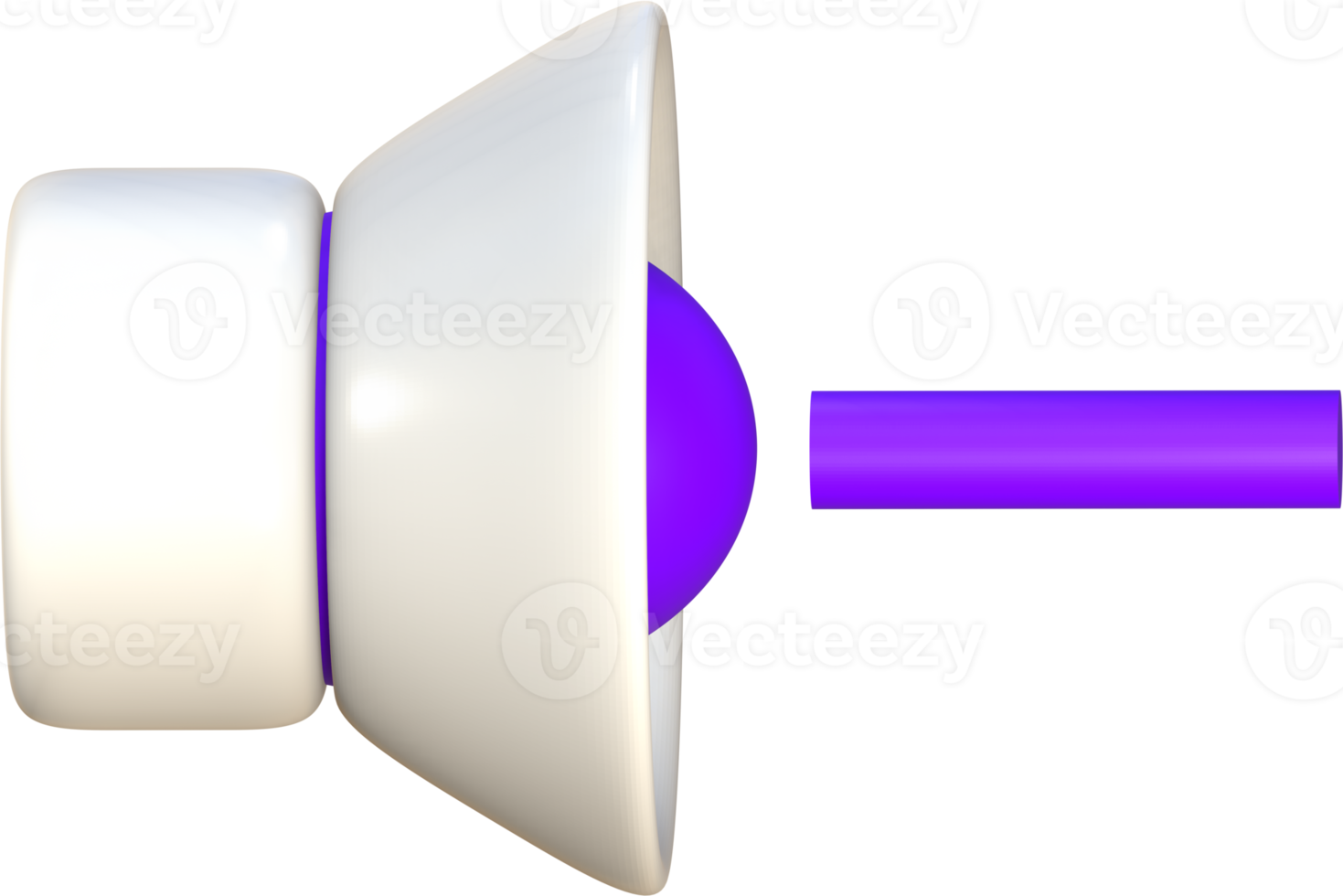 ícone 3d do alto-falante. png