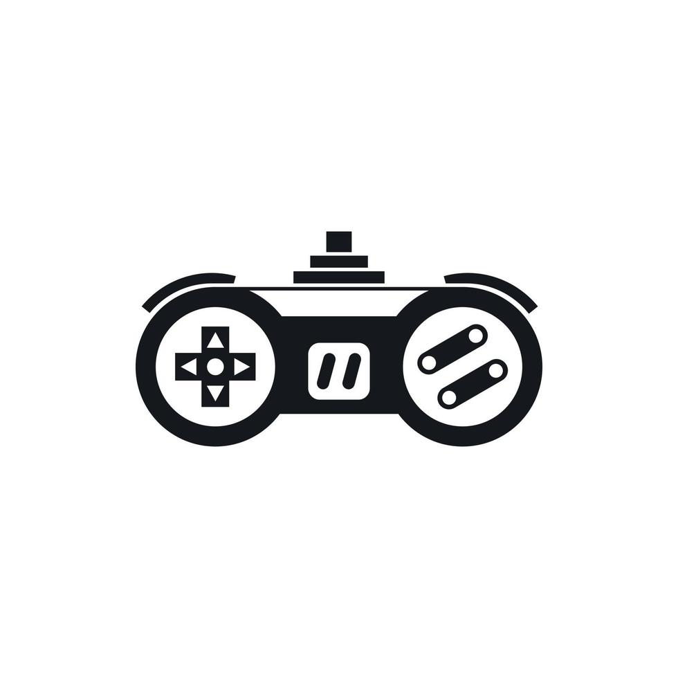 icono de gamepad en estilo simple vector