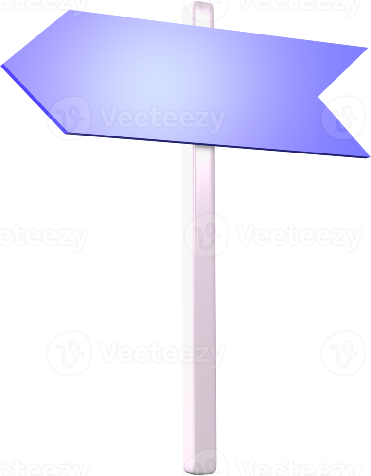 icône 3d de panneau indicateur. png