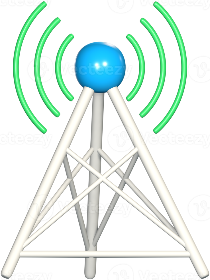 icono 3d de la torre de señales. png