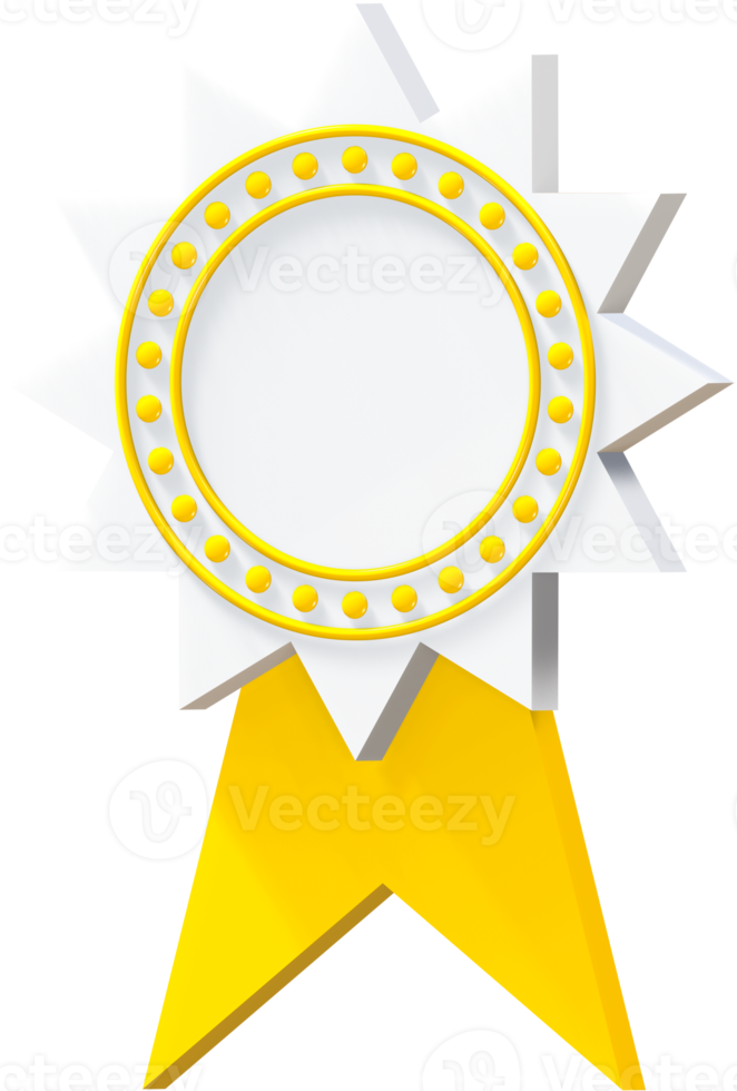 insignia de premio icono 3d. png