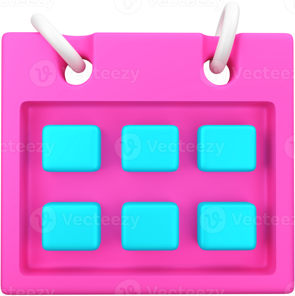 kalender 3d icoon. png