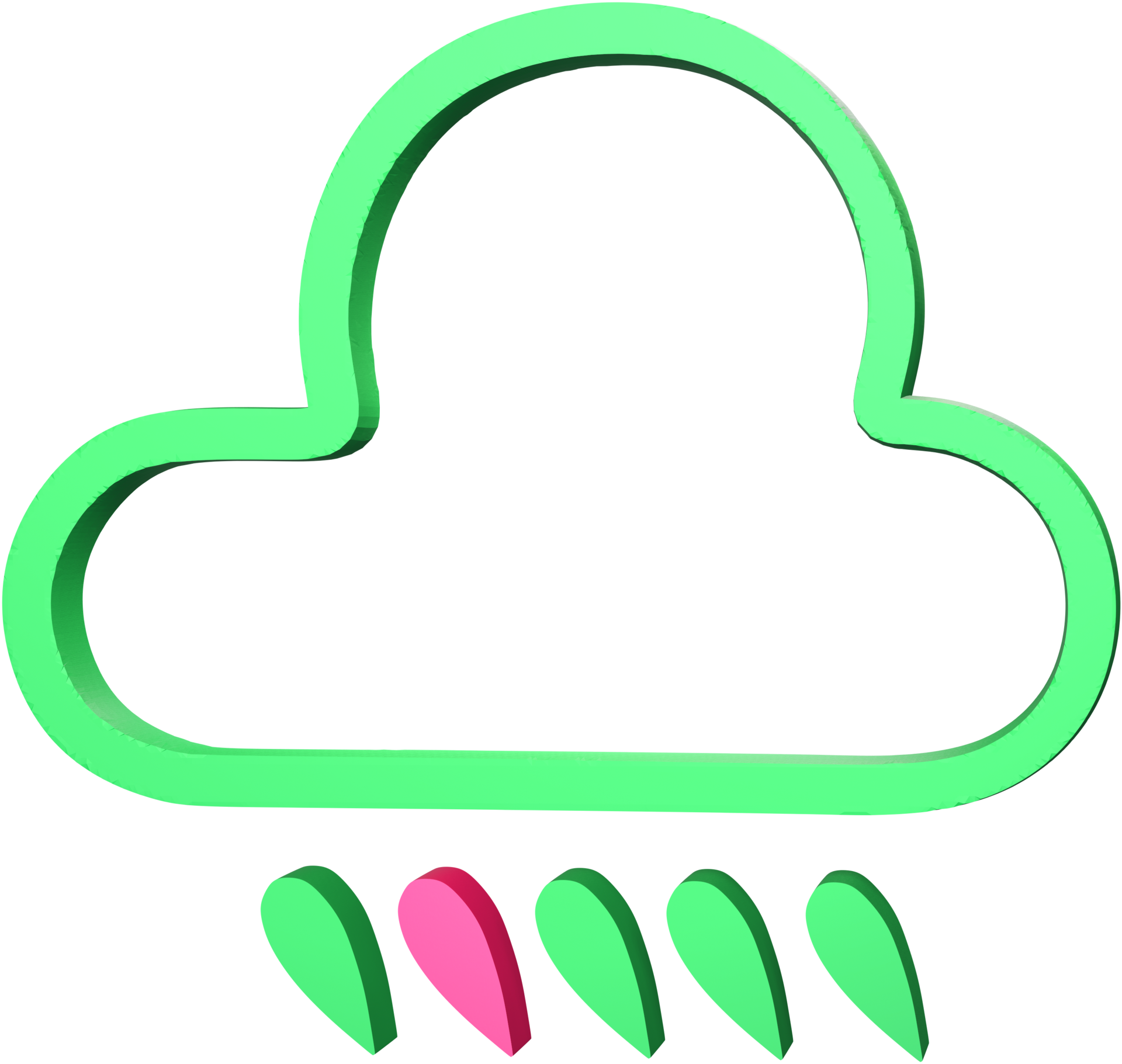 Cloud 3D icon. 14577481 PNG