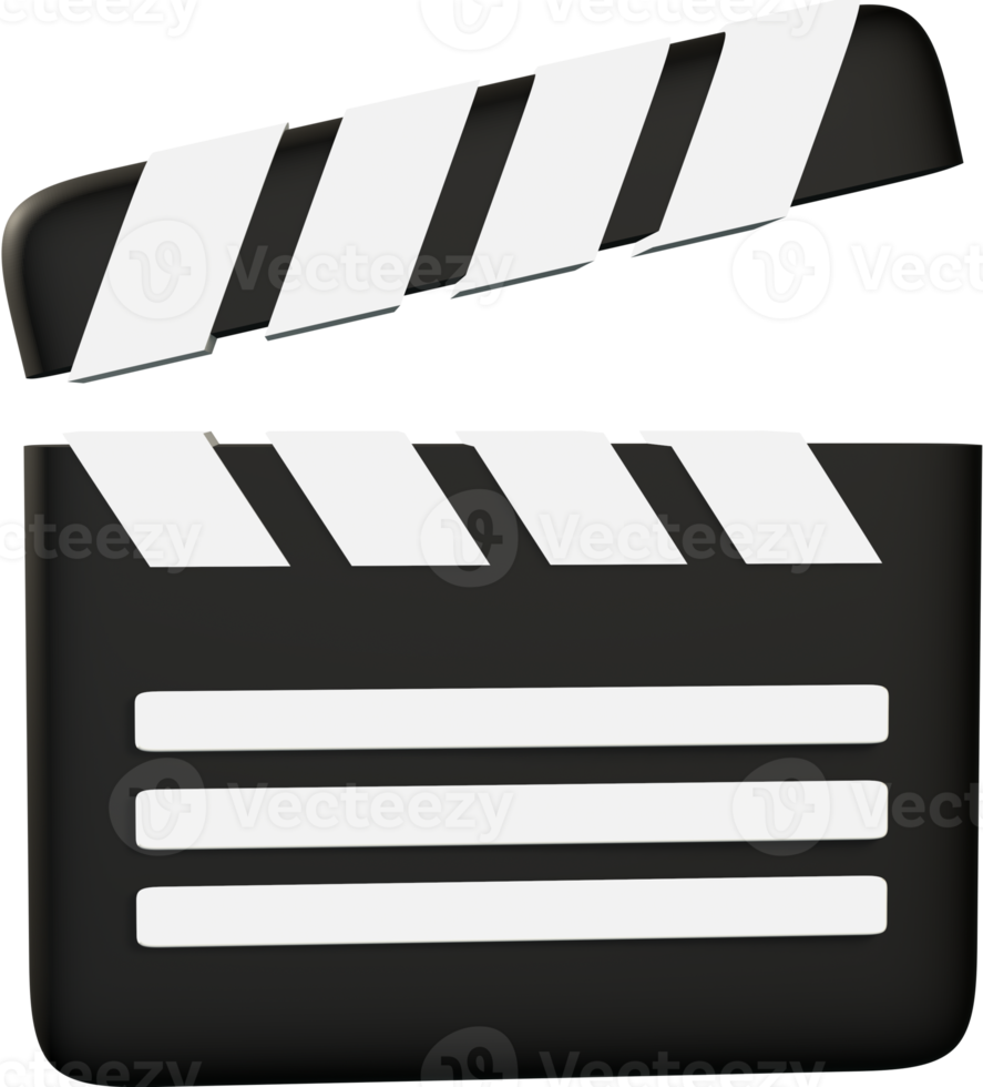 Movie take 3D icon. png