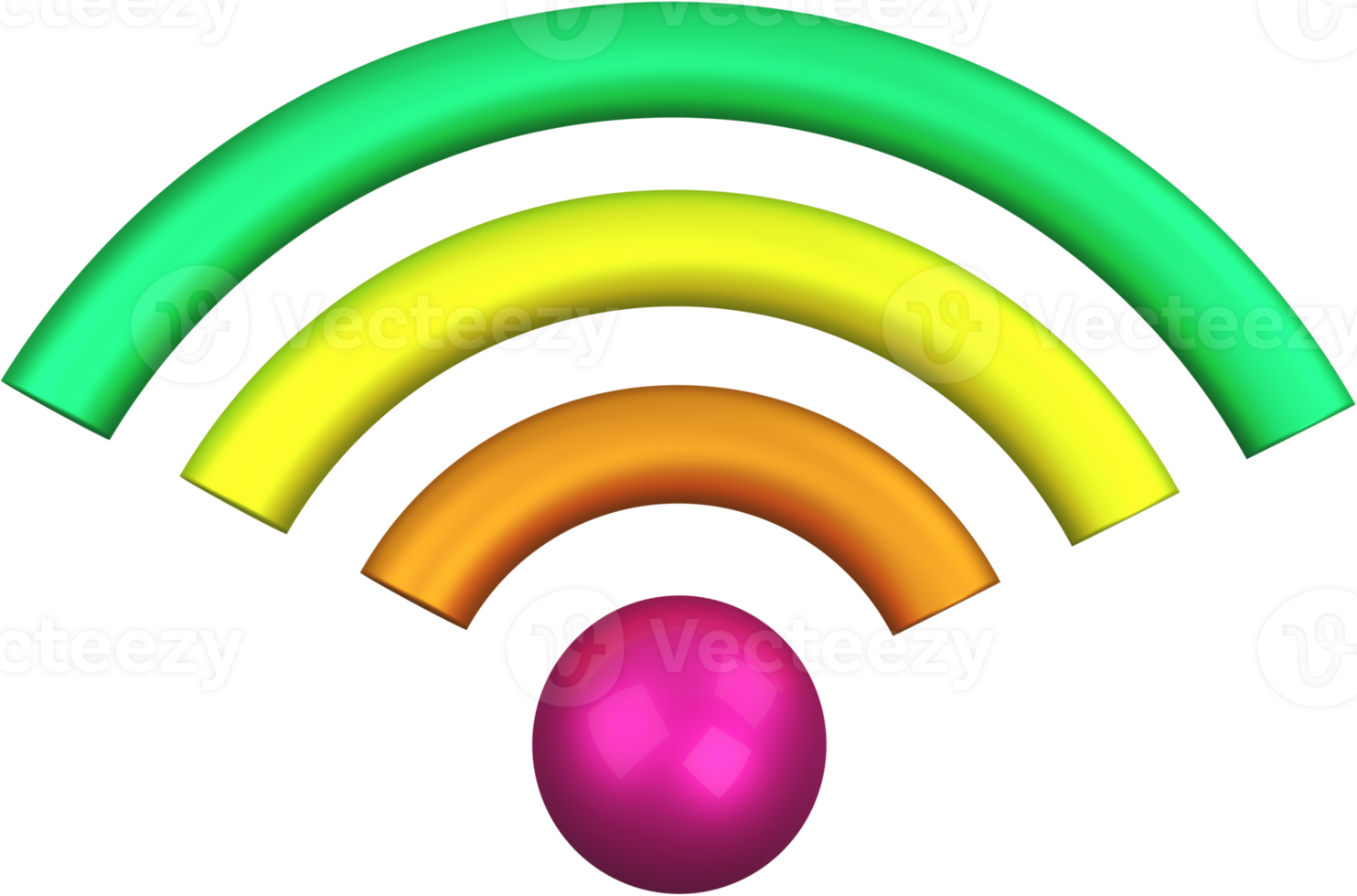 ícone 3d wi-fi. png