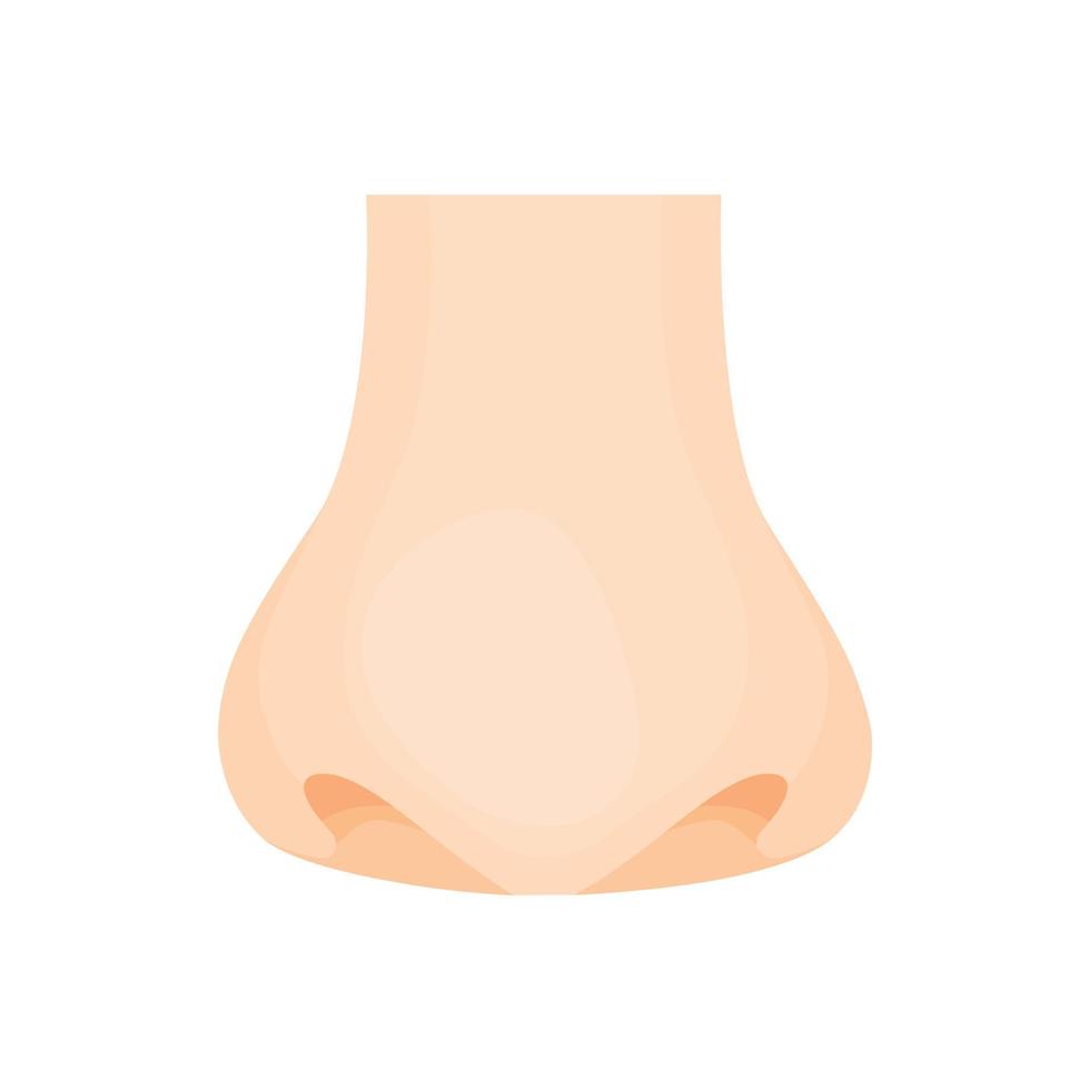 Human nose icon in cartoon style vector