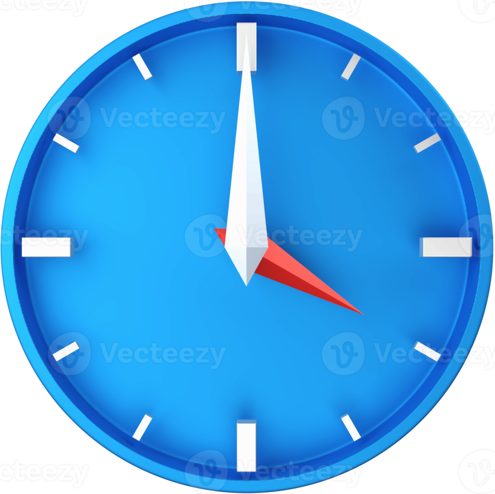 Clock 3D icon. png