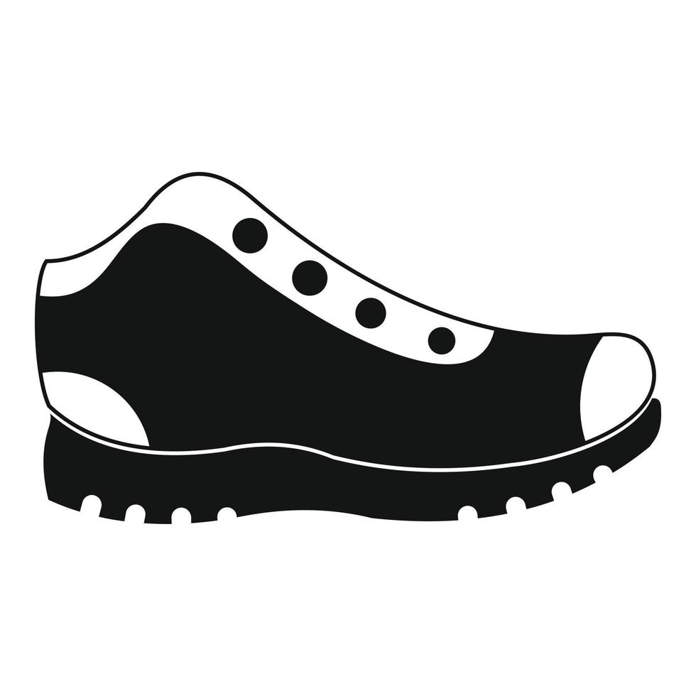 Hiking boots icon vector simple