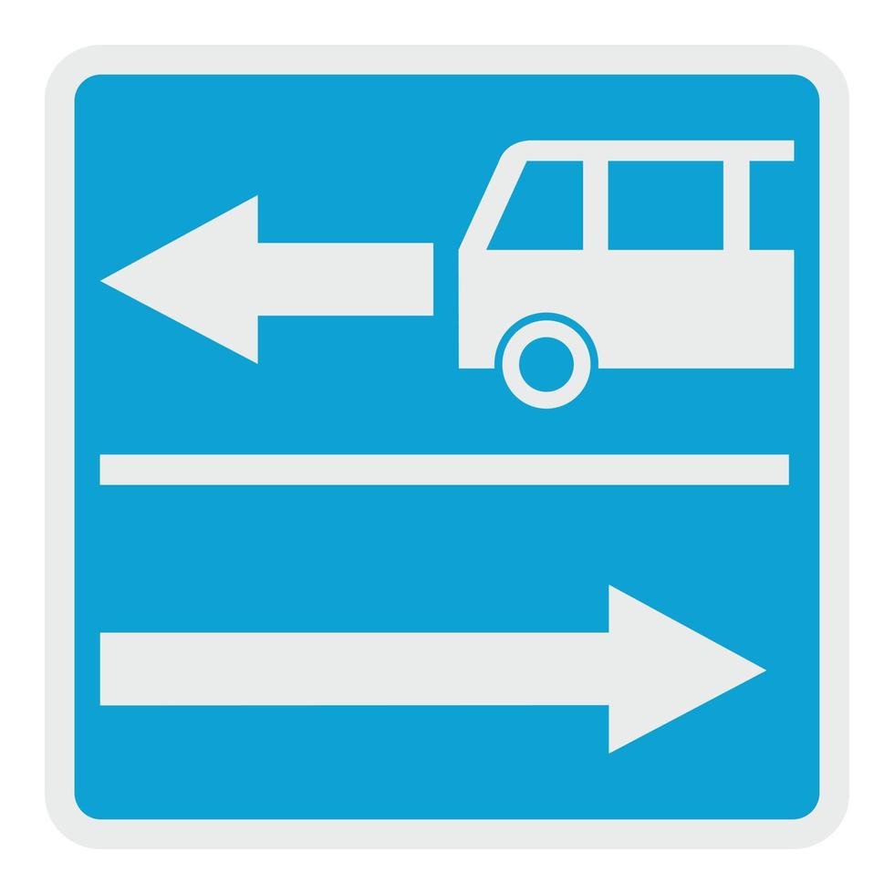 Road for route auto icon, flat style. vector