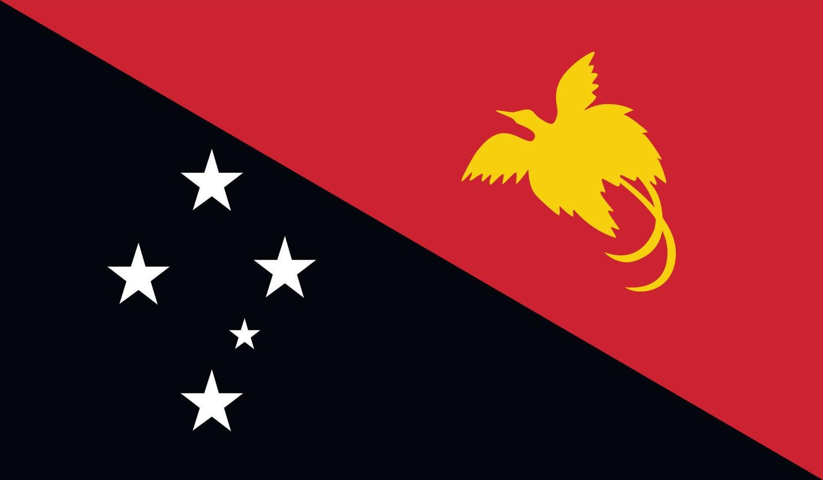 Papua New Guinea flag image vector
