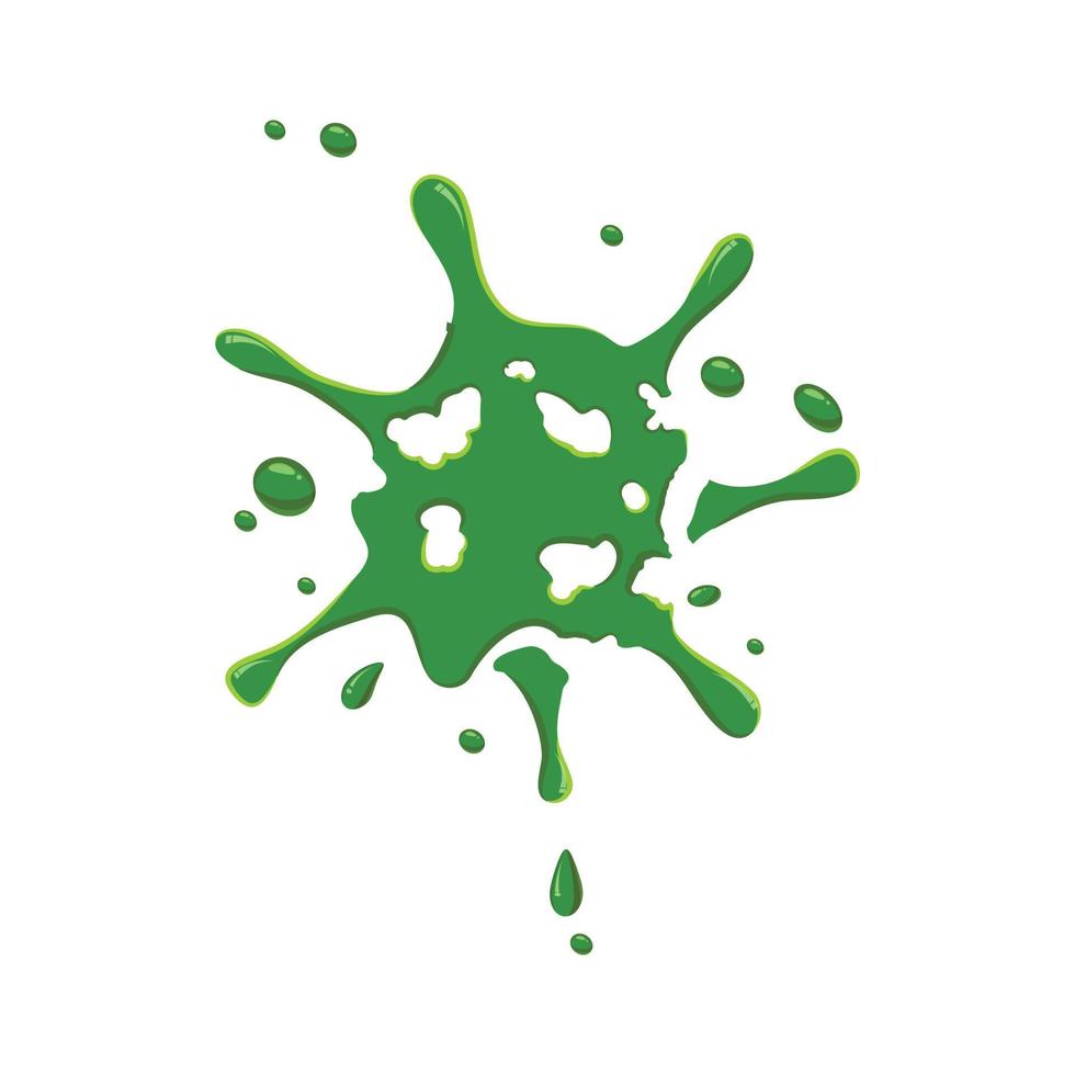 Splattered mucus isolated on white background vector