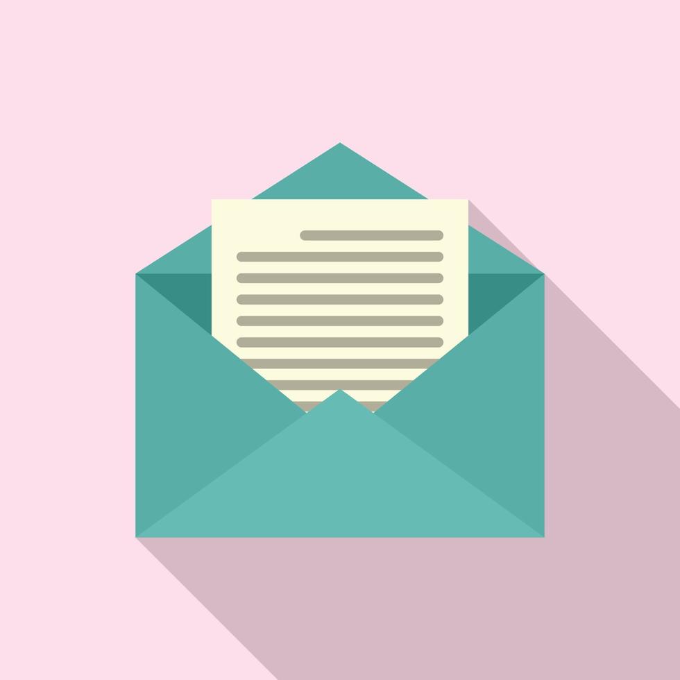 Estimator mail icon, flat style vector
