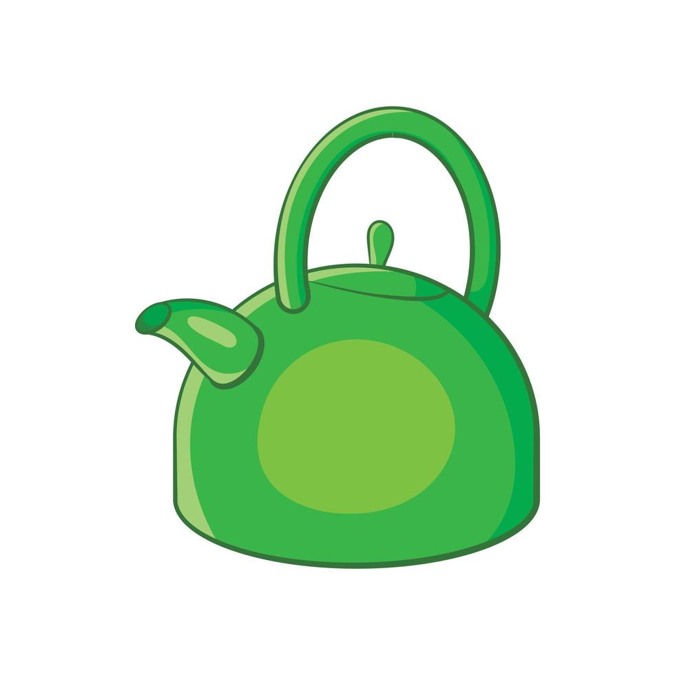 Kettle icon, cartoon style vector