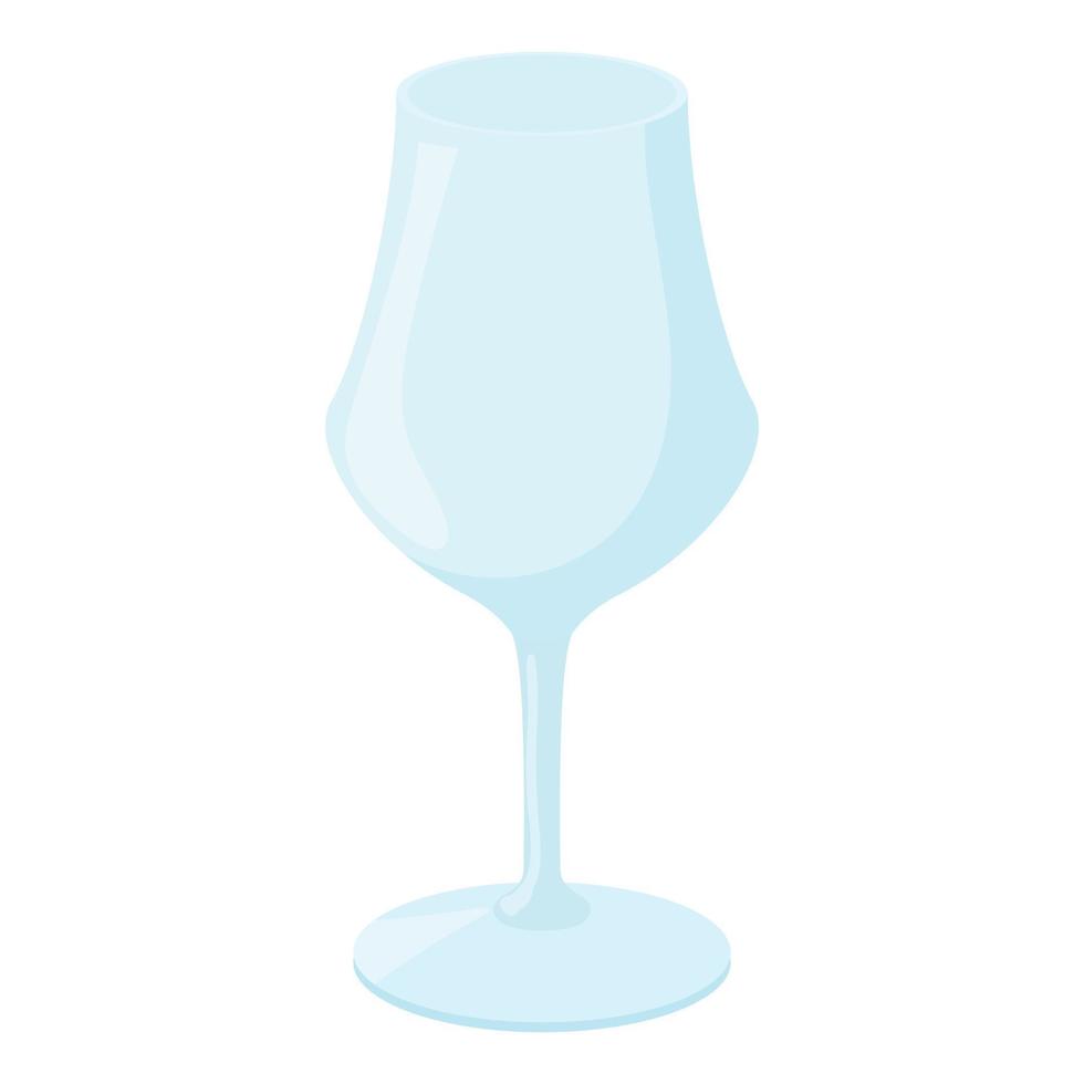 icono de copa de vino en estilo de dibujos animados vector