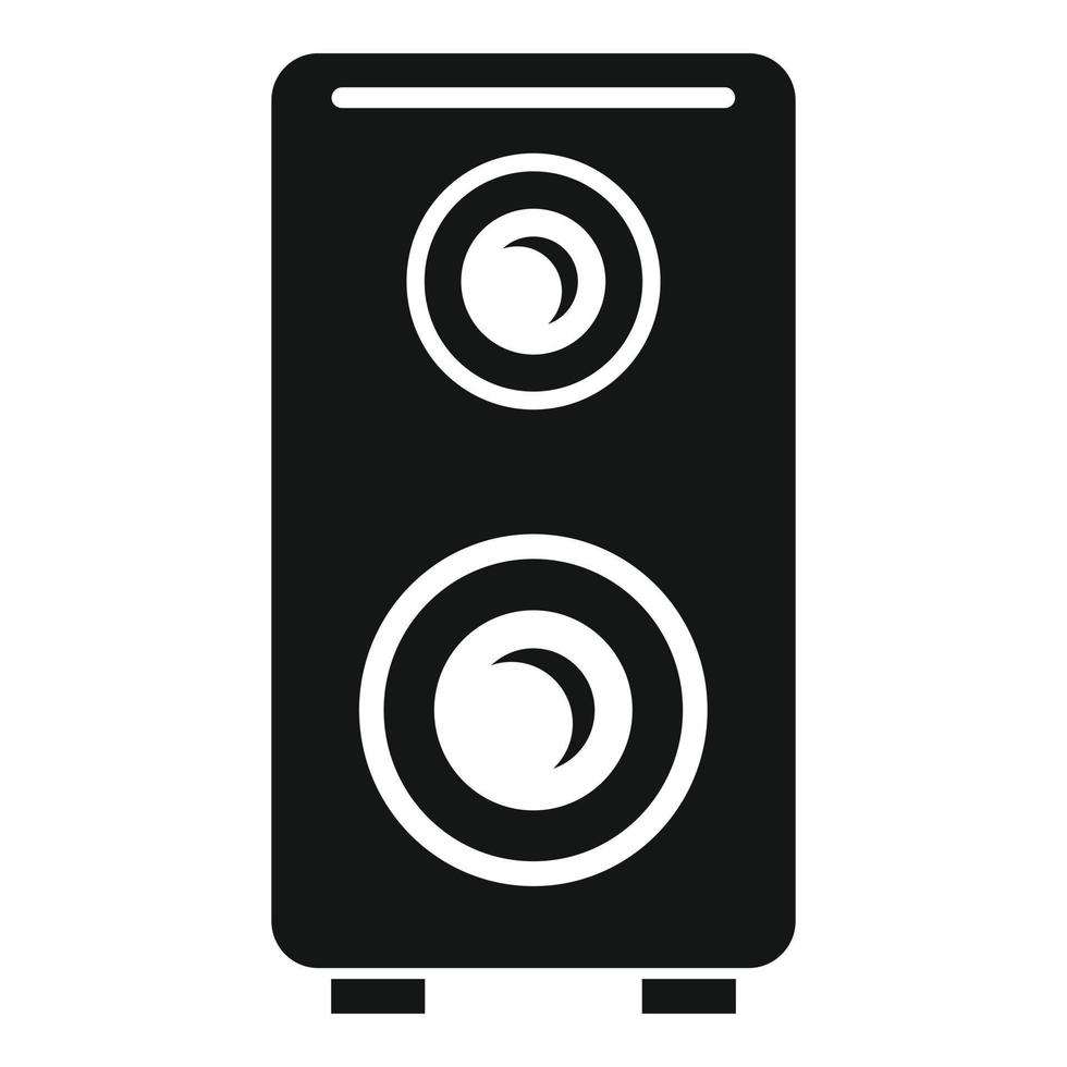 Music speaker icon, simple style vector