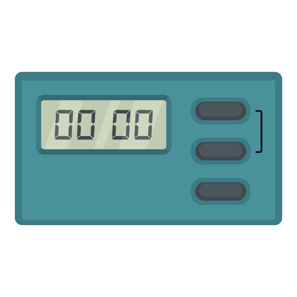 Cooking timer icon, flat style vector