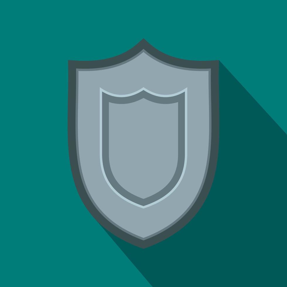 Shield icon, flat style 14577798 Vector Art at Vecteezy