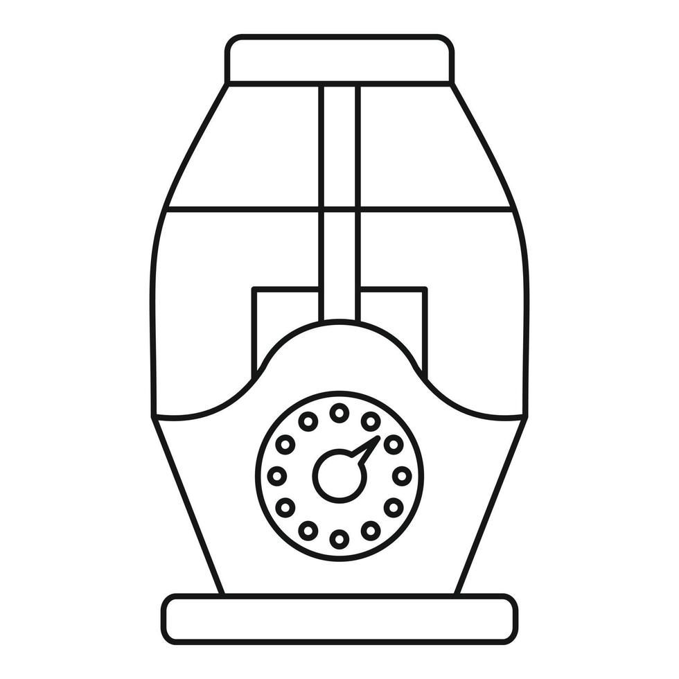 icono de humidificador, estilo de esquema vector