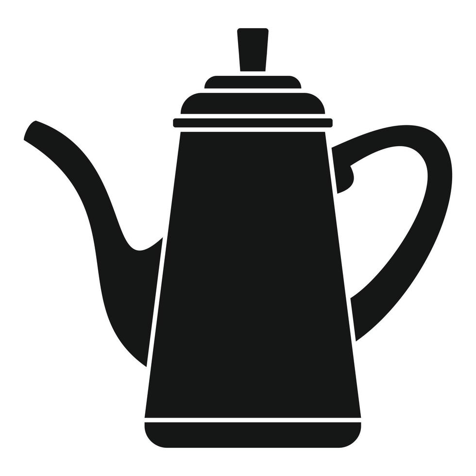 icono de cafetera, estilo simple vector
