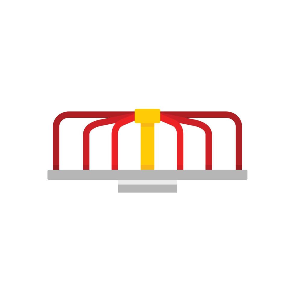Rotation amusement kid icon, flat style vector