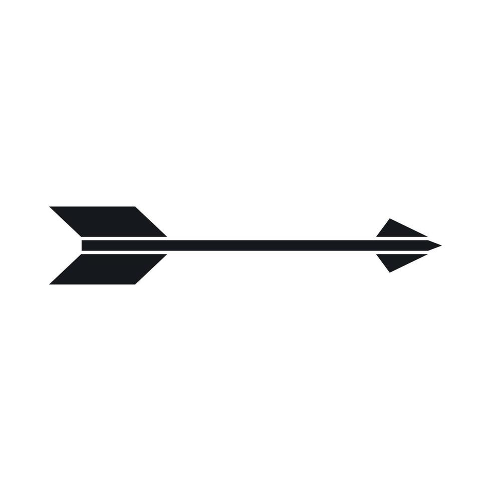 Long arrow icon, simple style vector