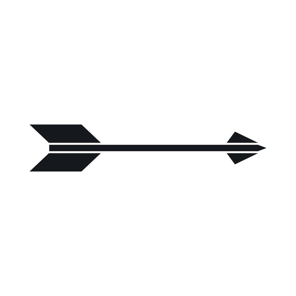 Long arrow icon, simple style vector