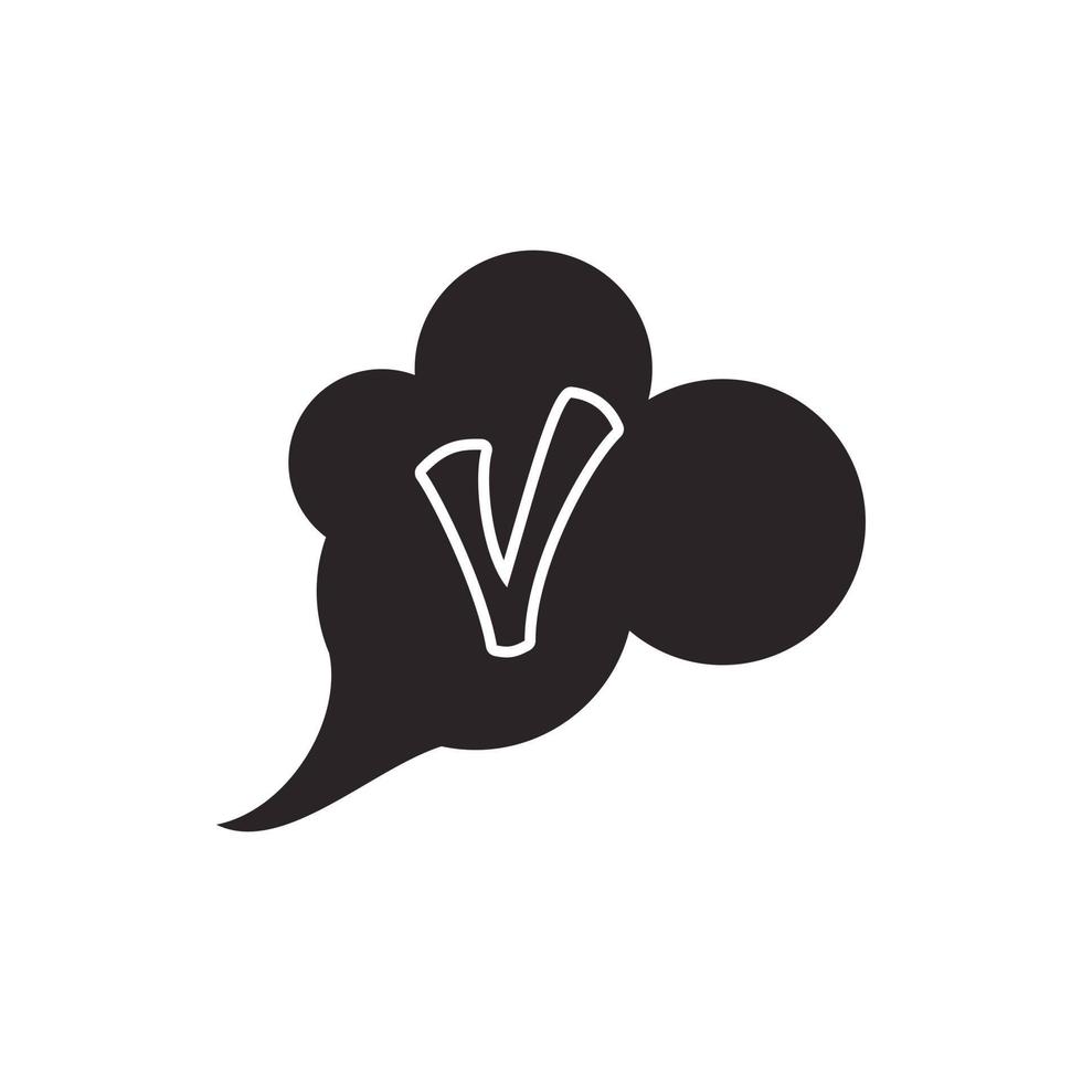 Checkmark in cloud icon, simple style vector