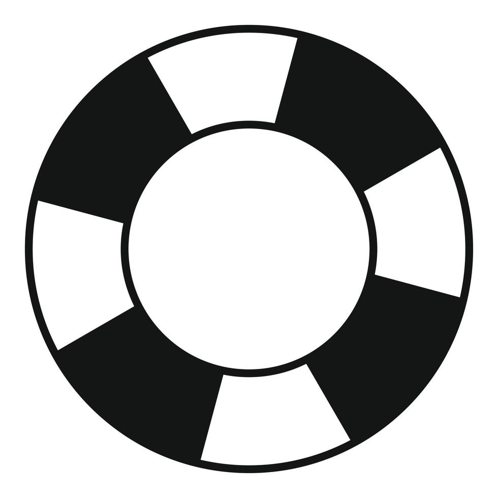 Lifebuoy icon, simple style vector