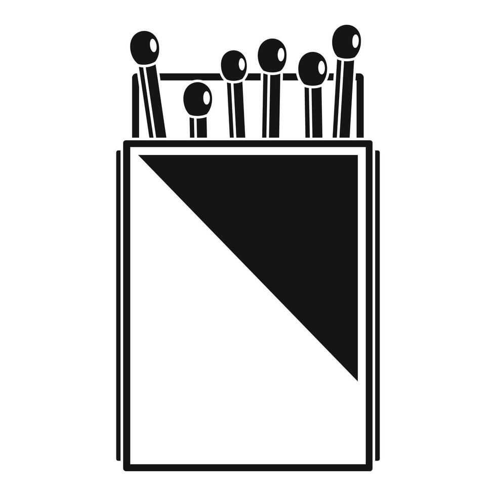 Matchbox icon, simple style vector