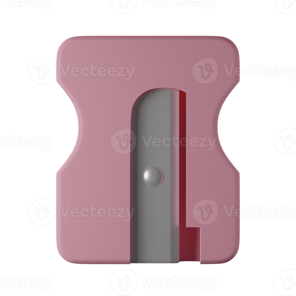 sharpener 3d icon in front view png