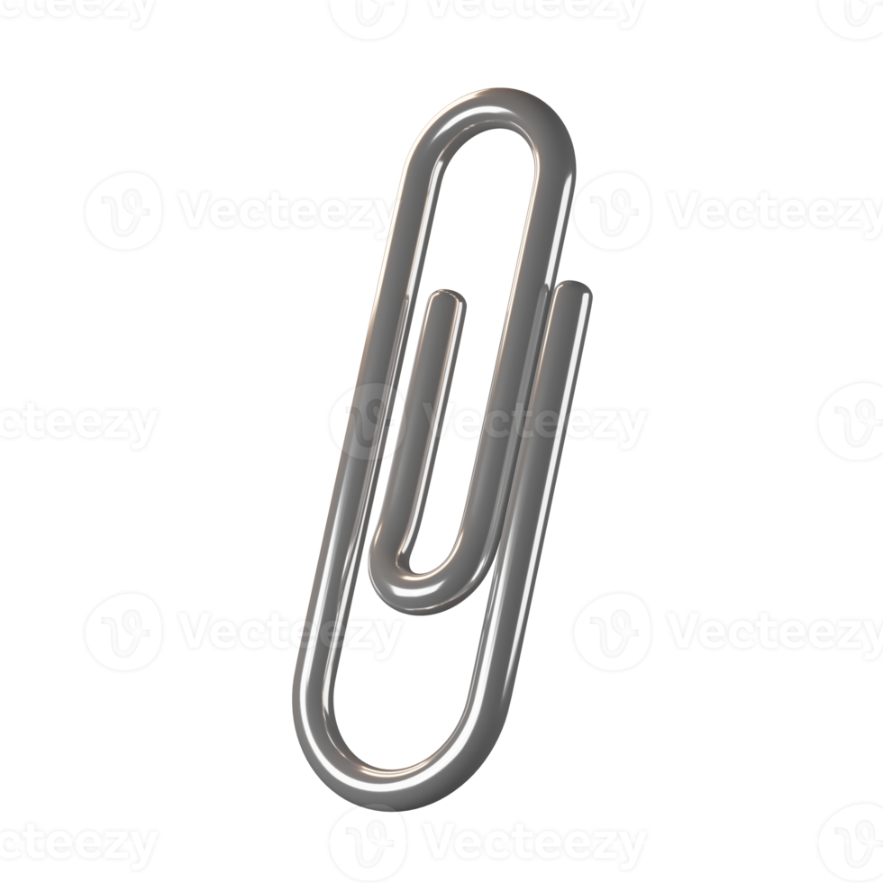 paper clip 3d icon in Isometric view png