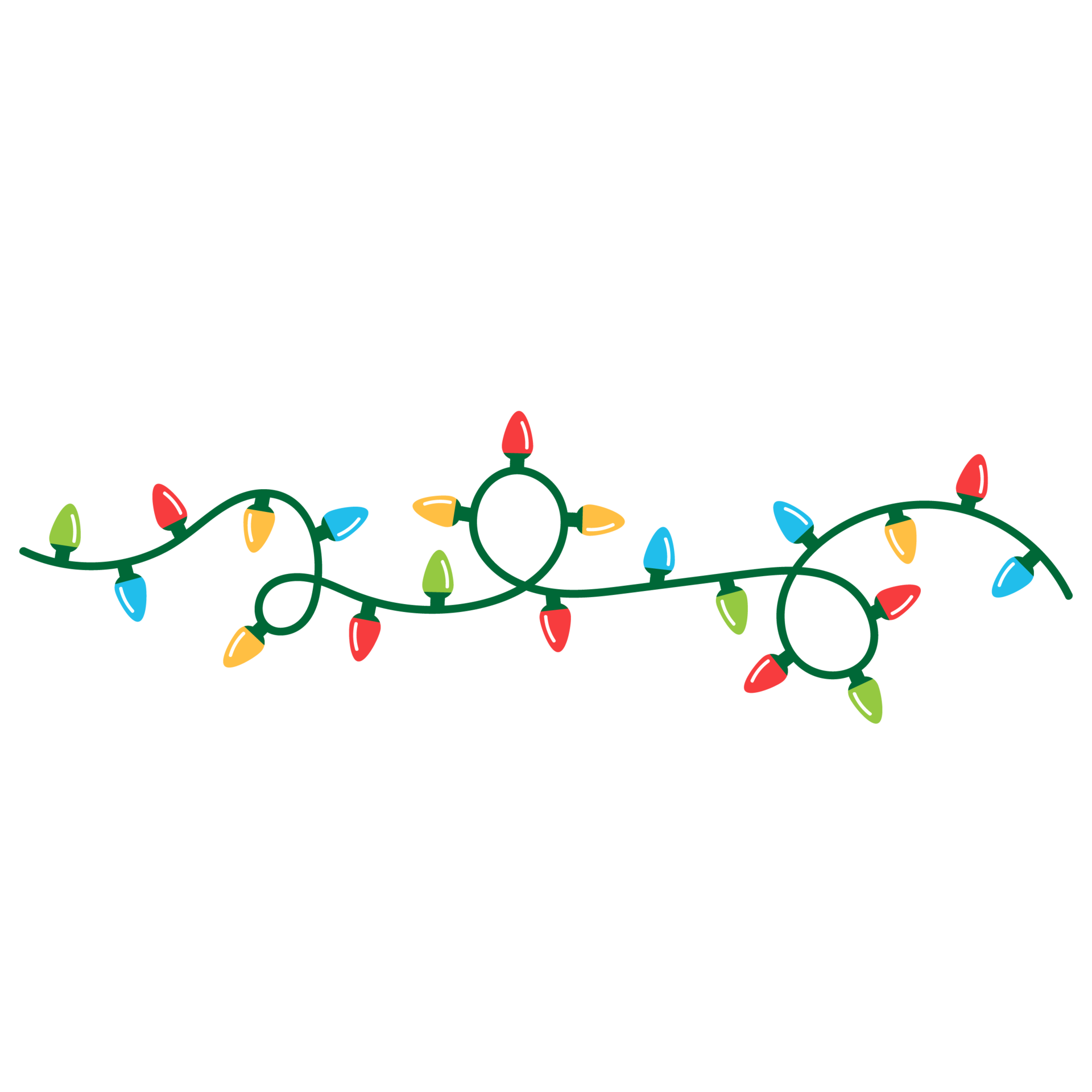 diseño de luces navideñas 14578244 PNG