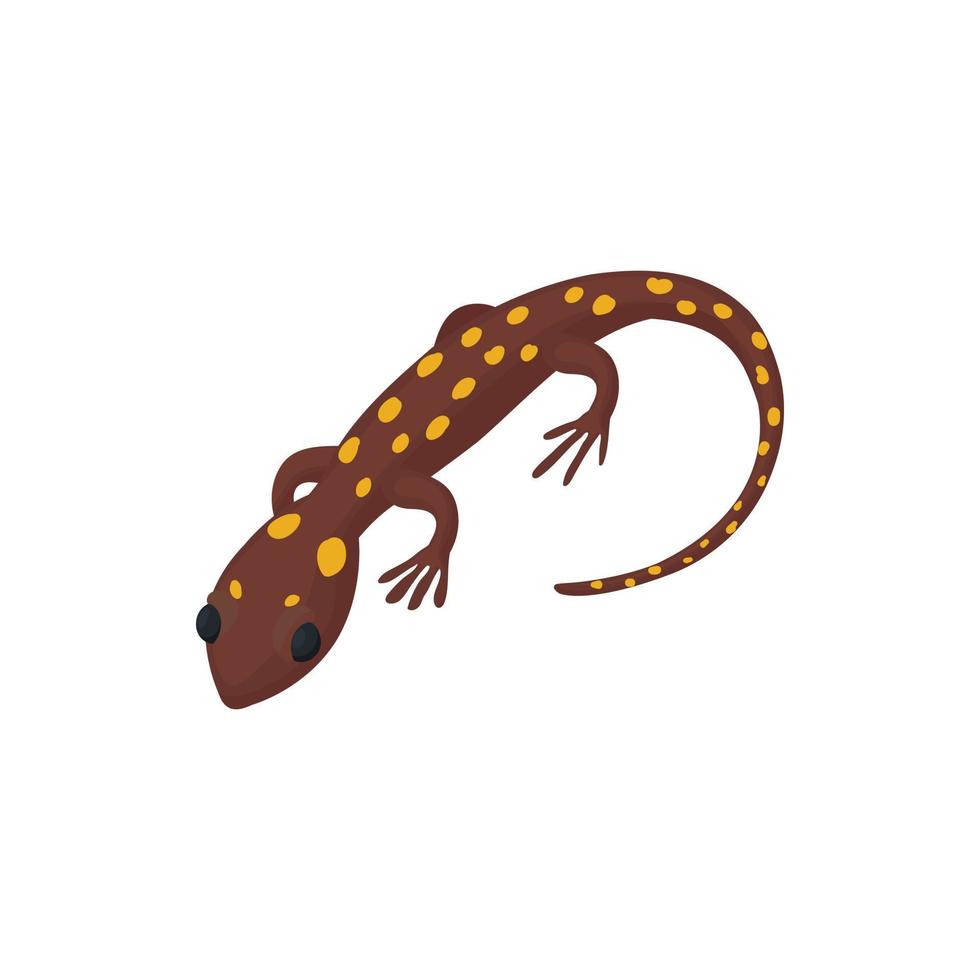 icono de lagarto, estilo de dibujos animados vector