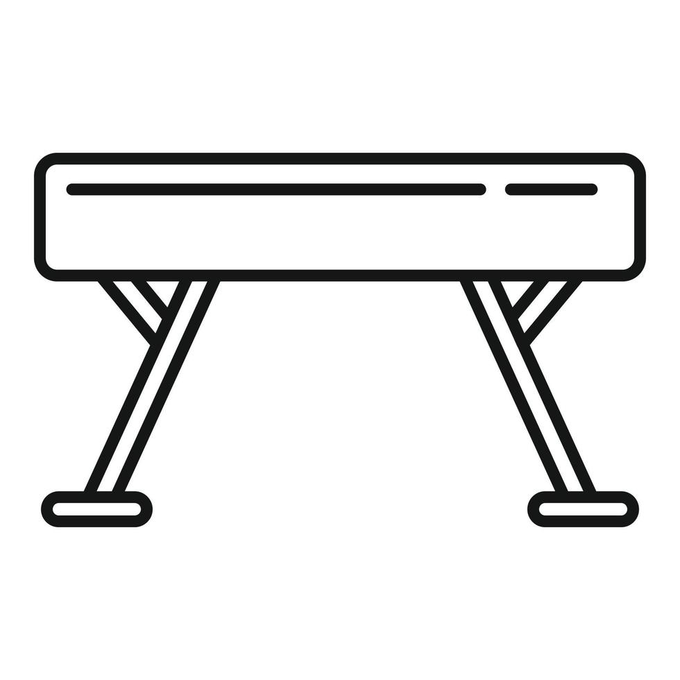 Gymnastic bar icon, outline style vector