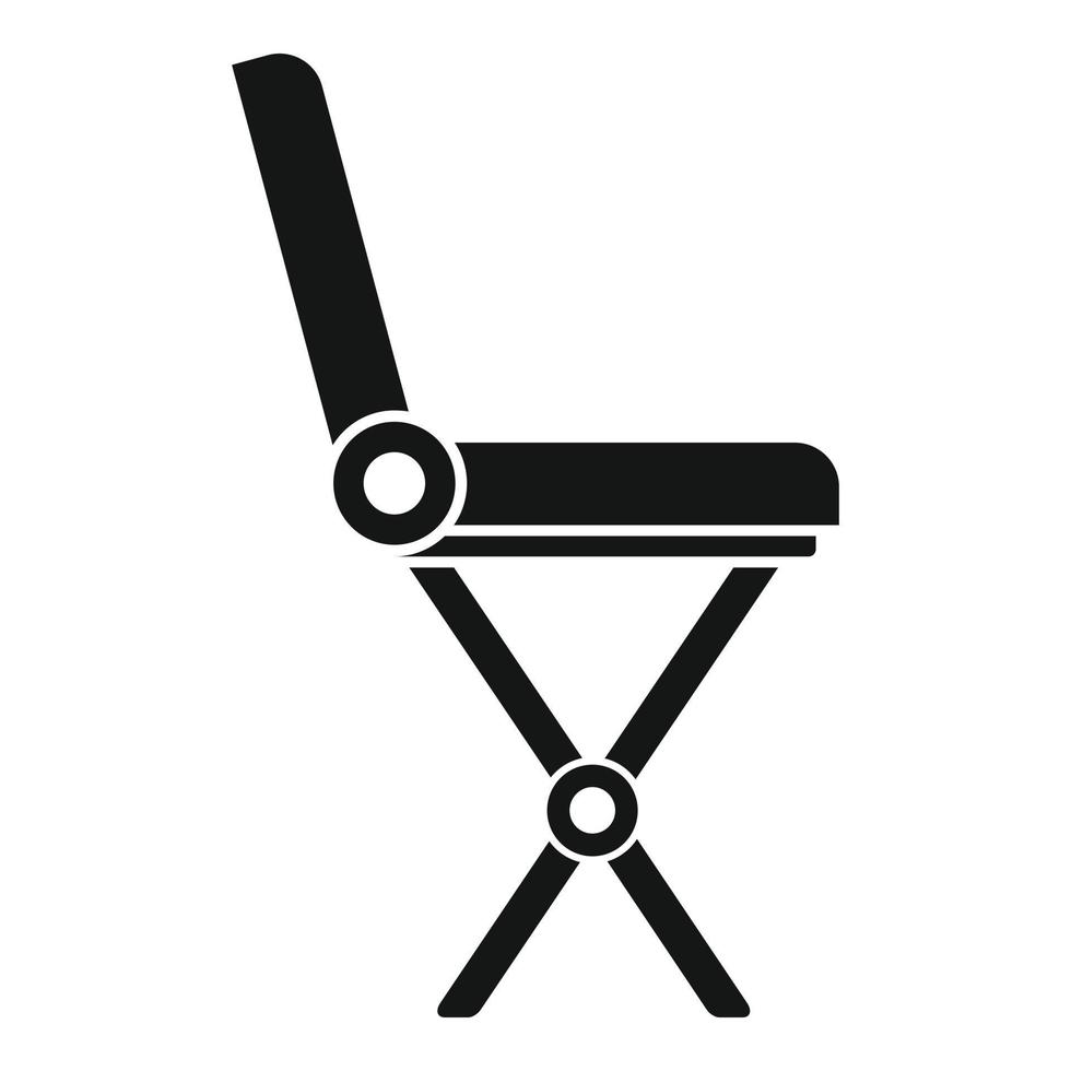 icono de muebles plegables, estilo simple vector