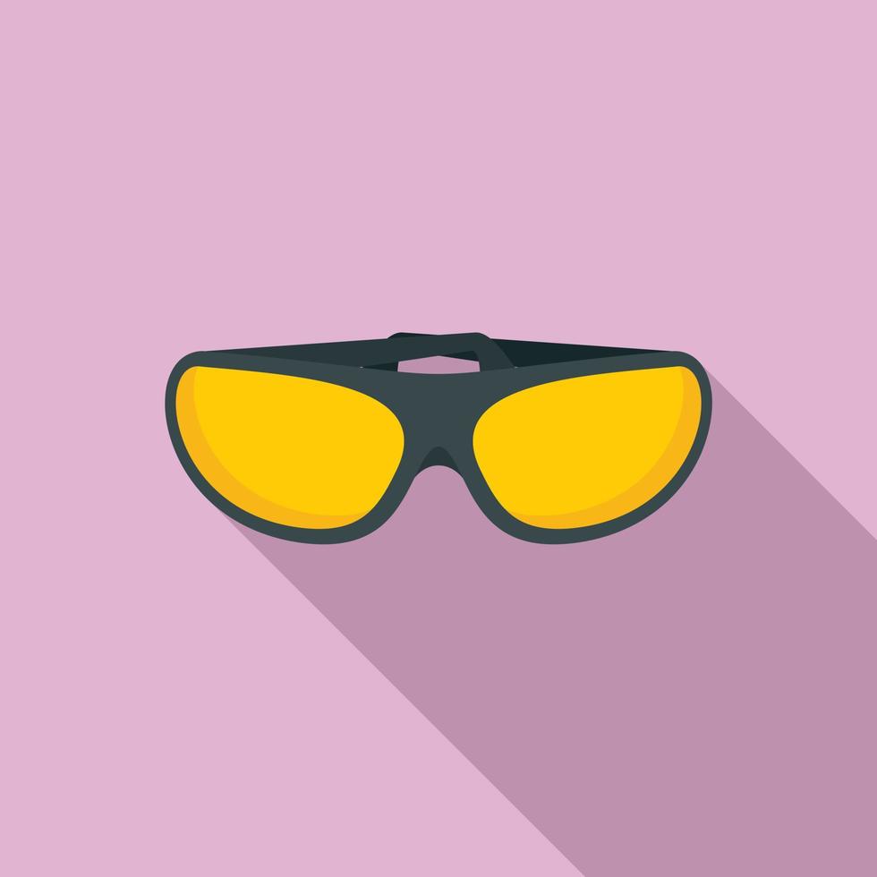 proteger el icono de las gafas, estilo plano vector