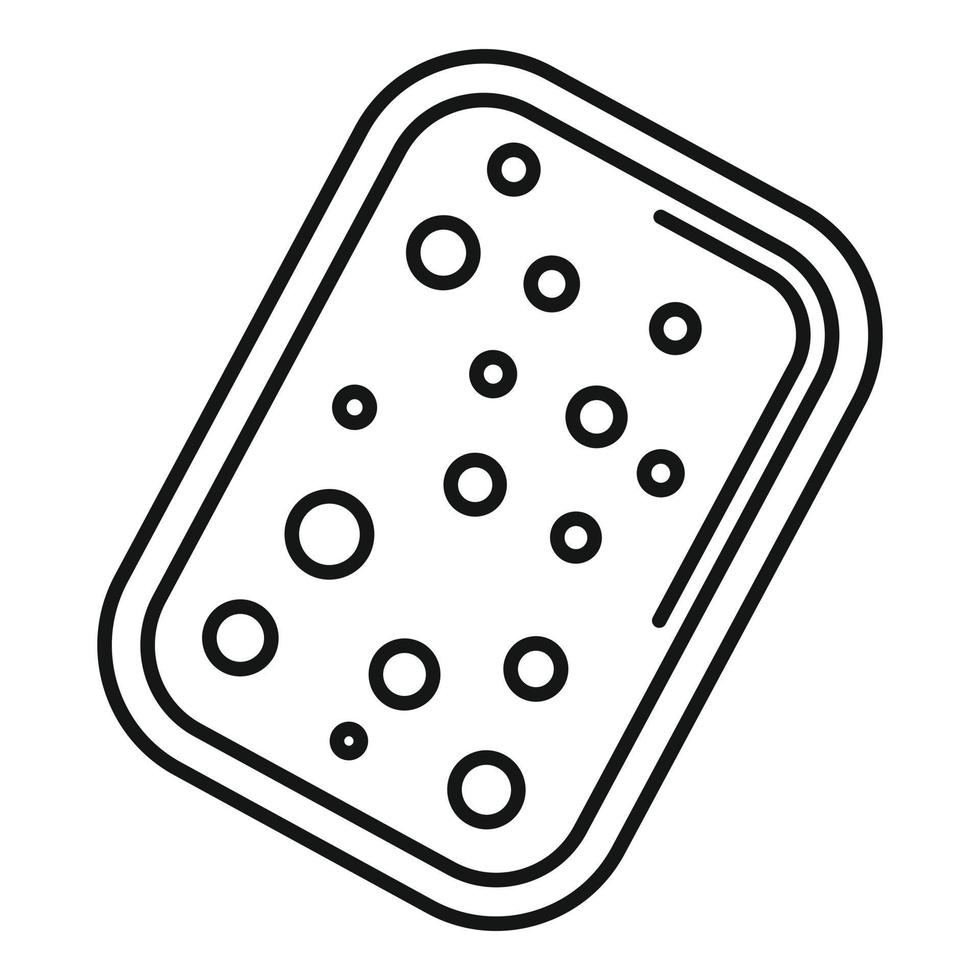 Sweet biscuit icon, outline style vector