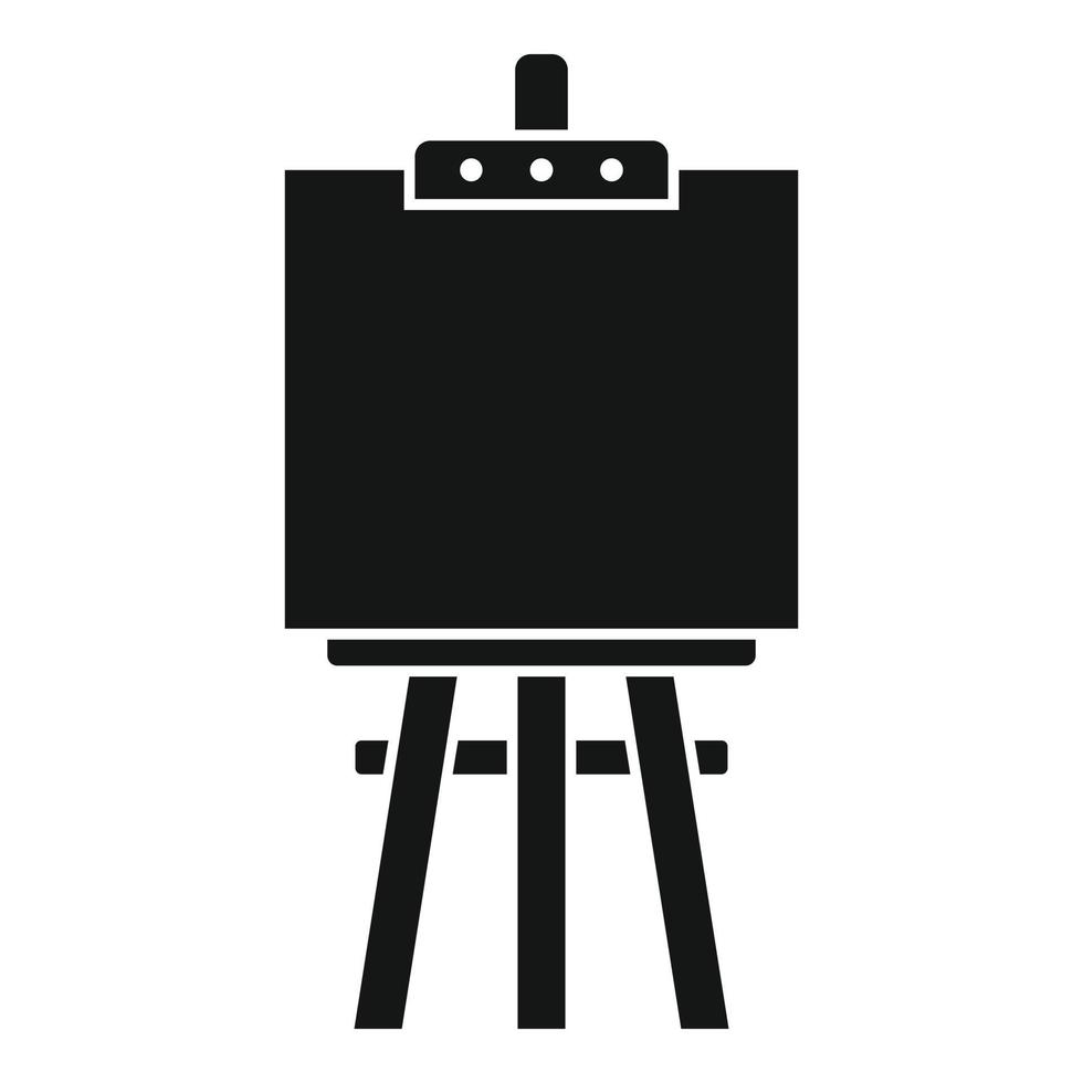 Easel icon, simple style vector