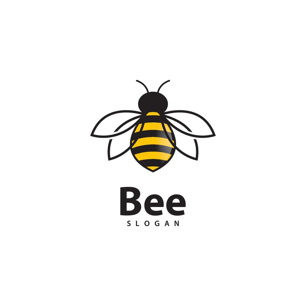 Bee logo images vector