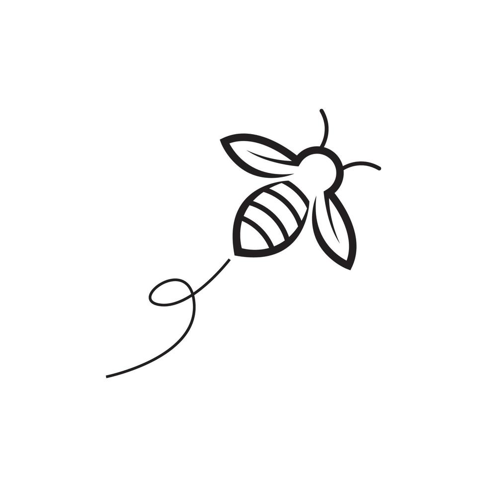 Bee logo images vector