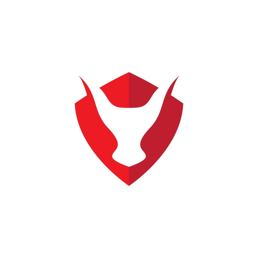 Bull head logo images vector