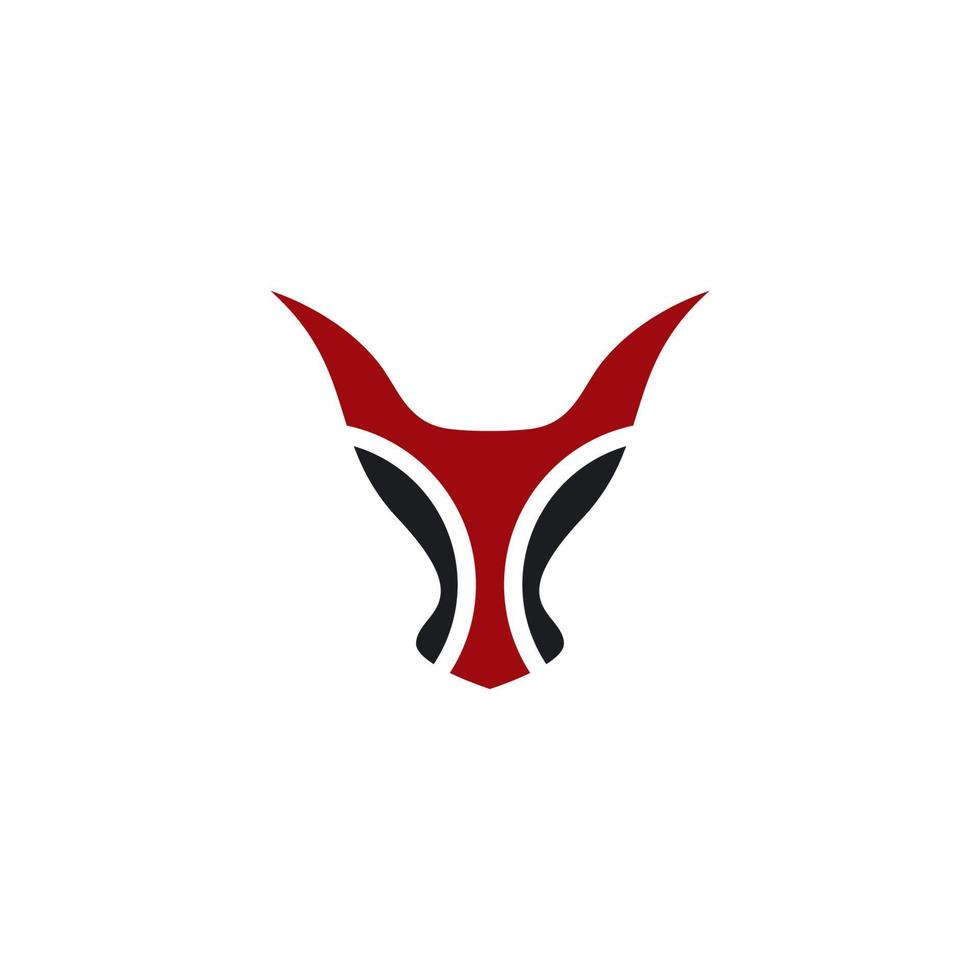 Bull head logo images vector