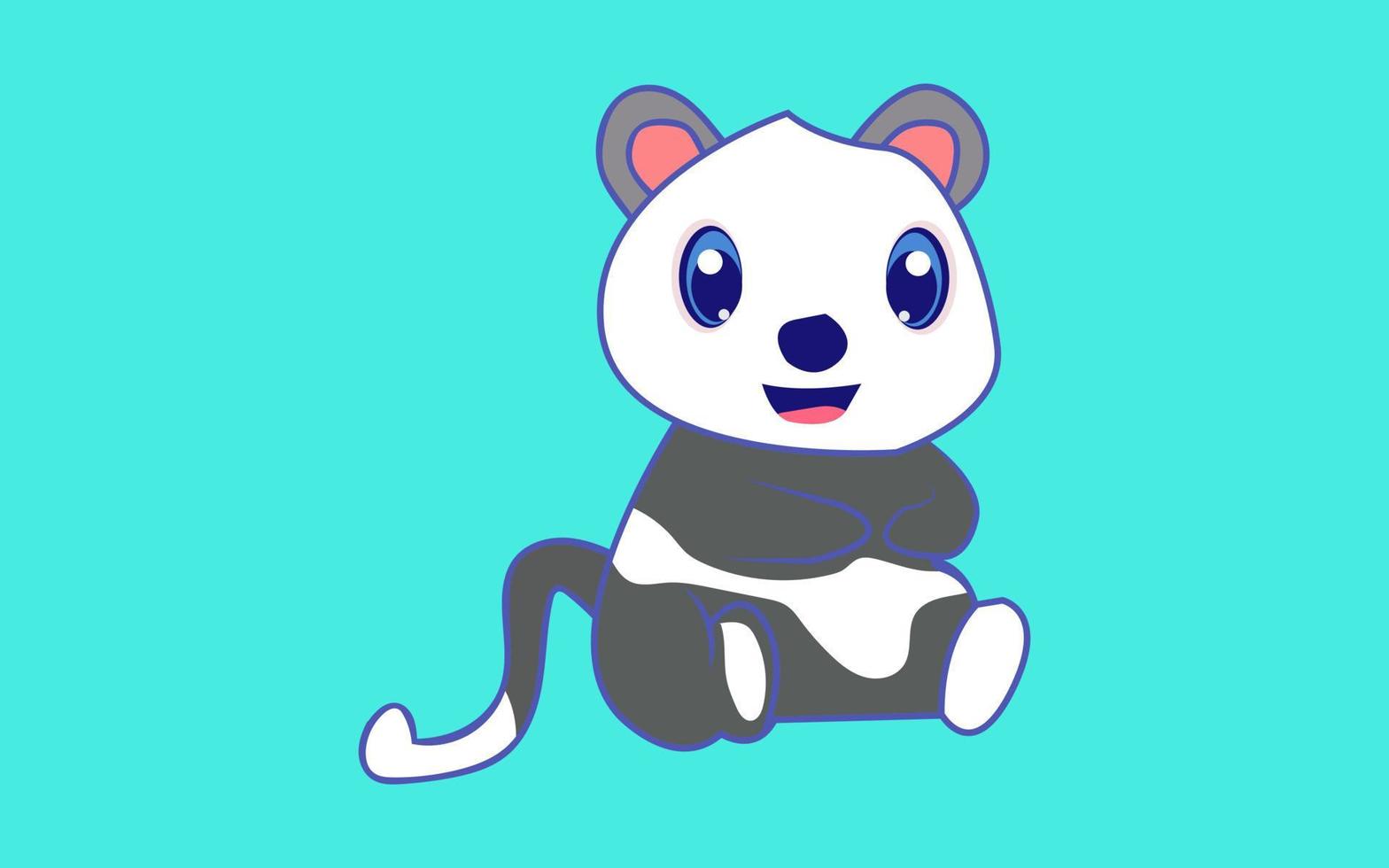 Cute Panda cartoon Pro vector