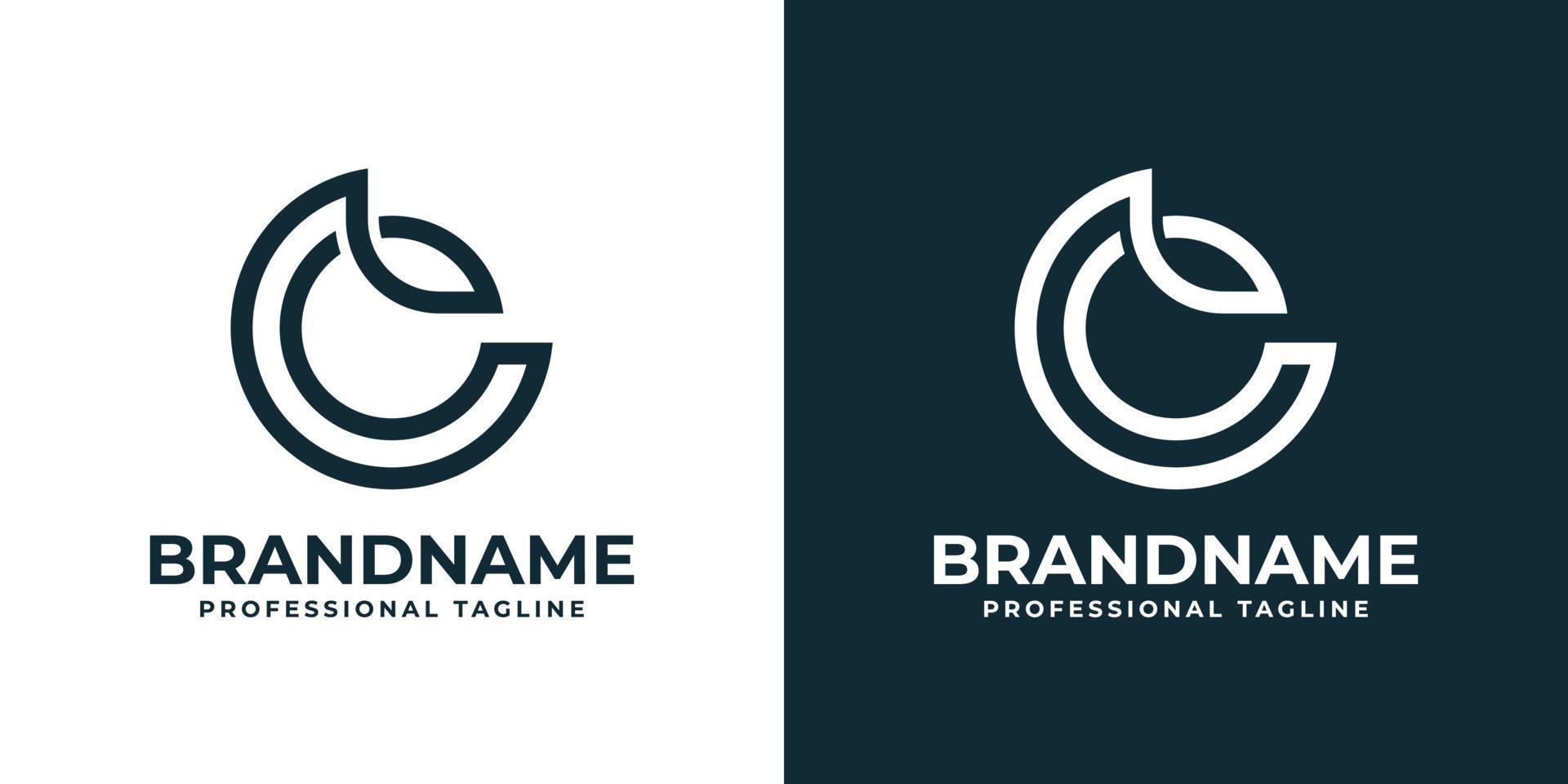 Simple Letter EC or CE Logo, suitable for any business with CE or EC initials vector