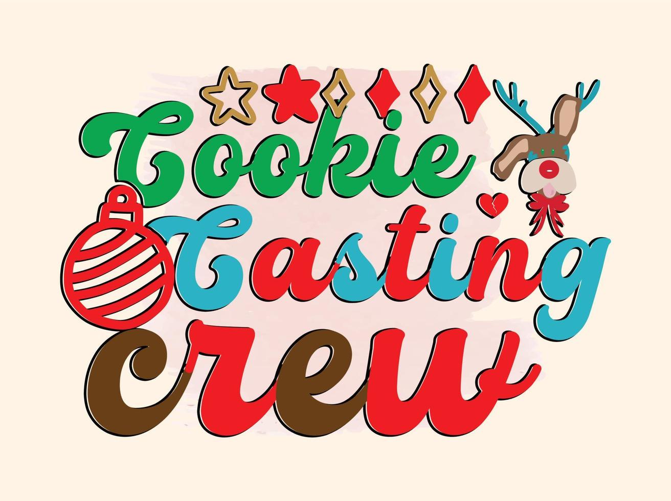 Christmas T-shirt Design vector