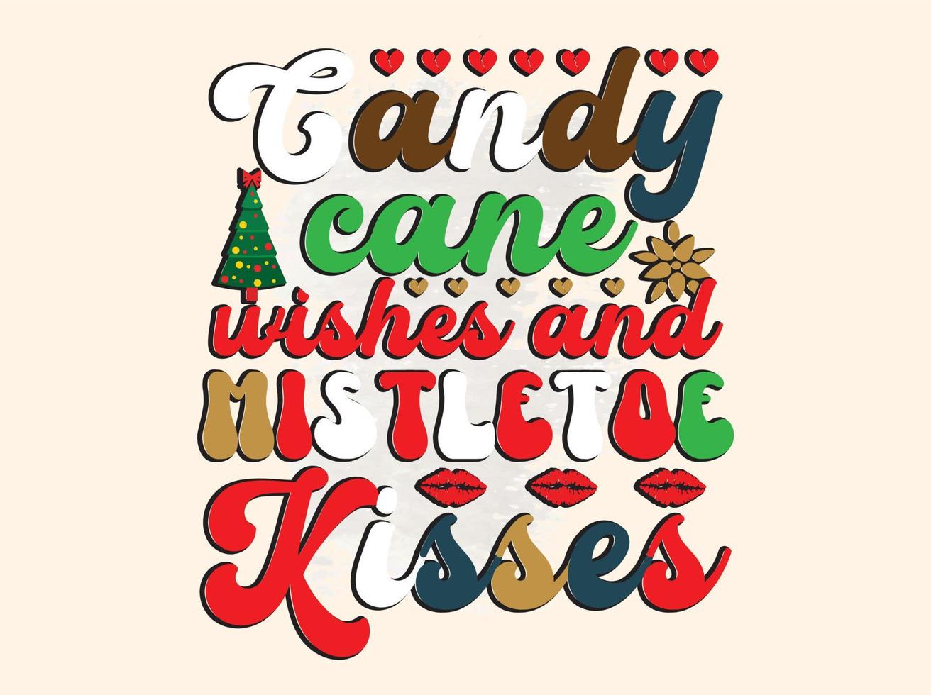 Christmas T-shirt Design vector