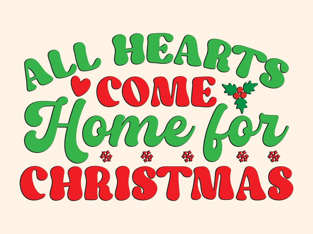 Christmas T-shirt Design vector