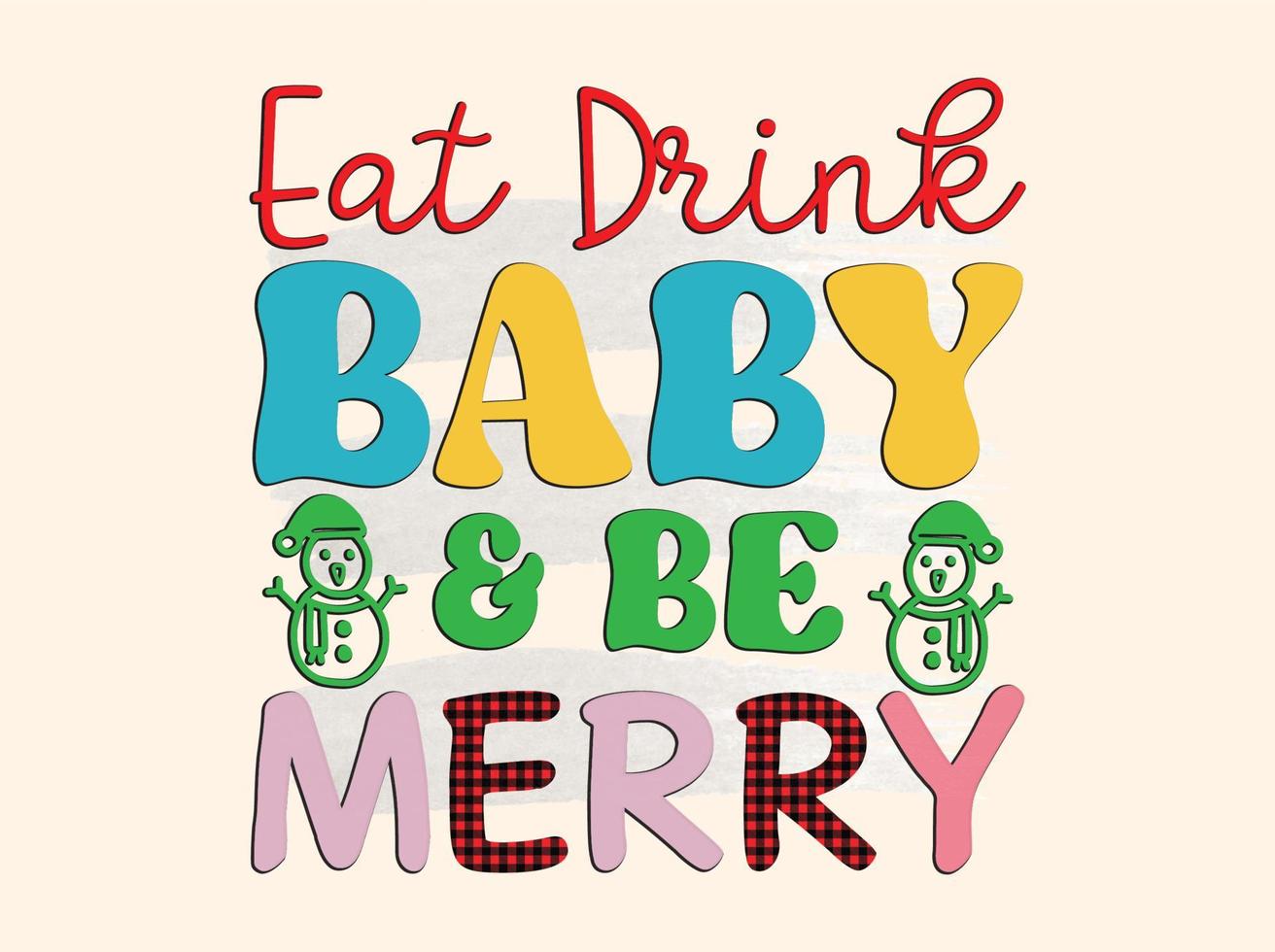 Christmas T-shirt Design vector