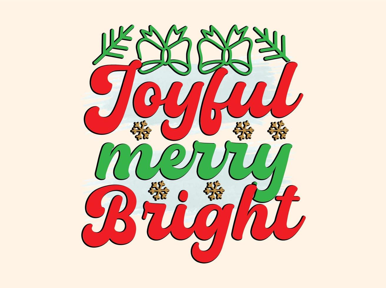 Christmas T-shirt Design vector