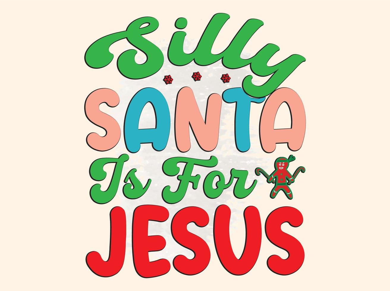 Christmas T-shirt Design vector